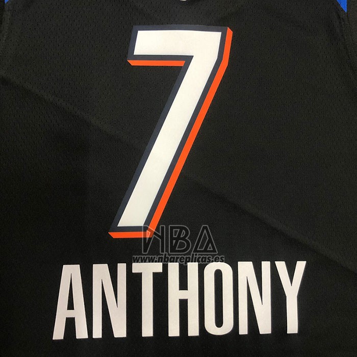 Camiseta Oklahoma City Thunder Carmelo Anthony NO 7 Ciudad 2020-21 Negro